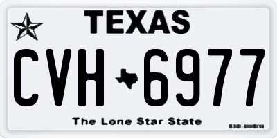 TX license plate CVH6977