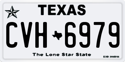 TX license plate CVH6979