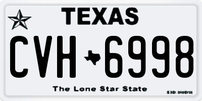 TX license plate CVH6998