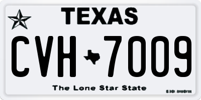 TX license plate CVH7009
