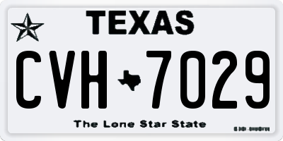 TX license plate CVH7029