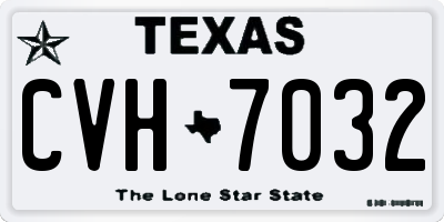 TX license plate CVH7032