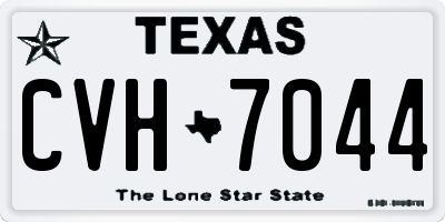 TX license plate CVH7044