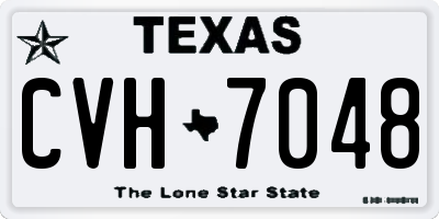 TX license plate CVH7048