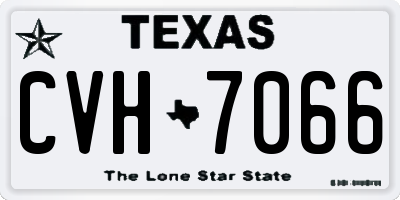 TX license plate CVH7066