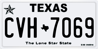 TX license plate CVH7069
