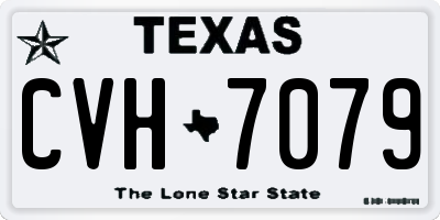 TX license plate CVH7079