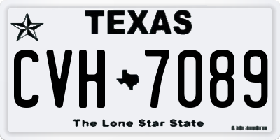 TX license plate CVH7089