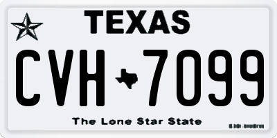 TX license plate CVH7099