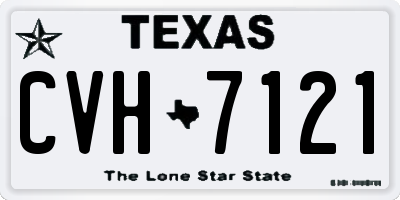 TX license plate CVH7121