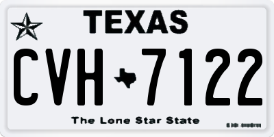 TX license plate CVH7122
