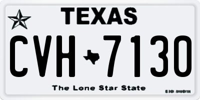 TX license plate CVH7130