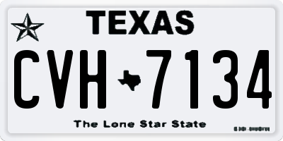 TX license plate CVH7134