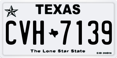 TX license plate CVH7139
