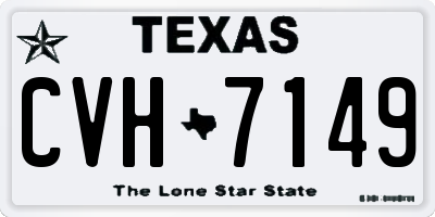TX license plate CVH7149