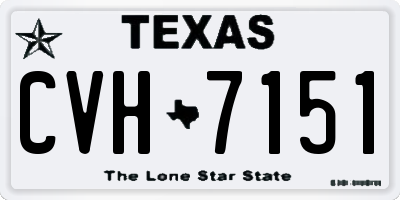 TX license plate CVH7151