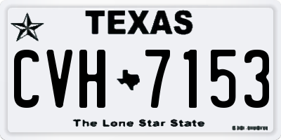 TX license plate CVH7153