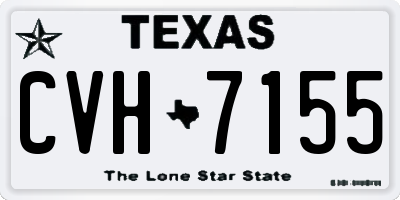 TX license plate CVH7155