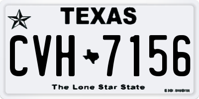 TX license plate CVH7156