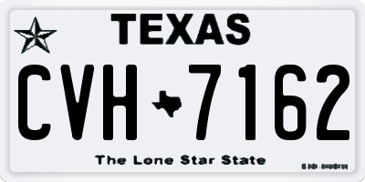 TX license plate CVH7162