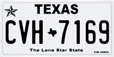 TX license plate CVH7169