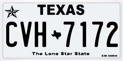 TX license plate CVH7172