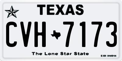 TX license plate CVH7173