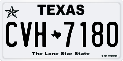 TX license plate CVH7180