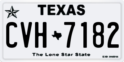 TX license plate CVH7182