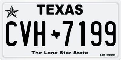 TX license plate CVH7199