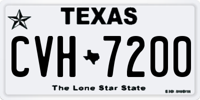 TX license plate CVH7200