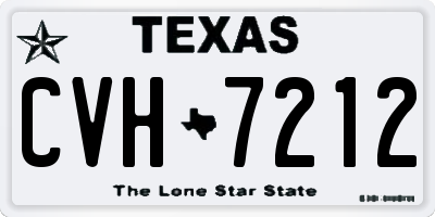TX license plate CVH7212