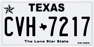 TX license plate CVH7217