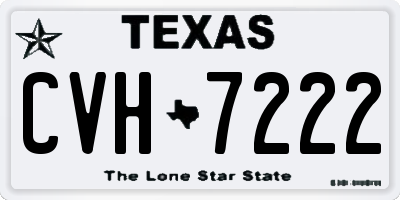 TX license plate CVH7222