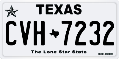 TX license plate CVH7232