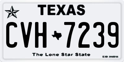 TX license plate CVH7239