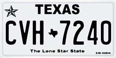 TX license plate CVH7240