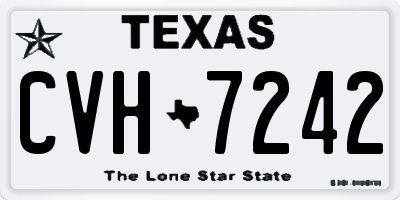 TX license plate CVH7242