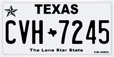 TX license plate CVH7245