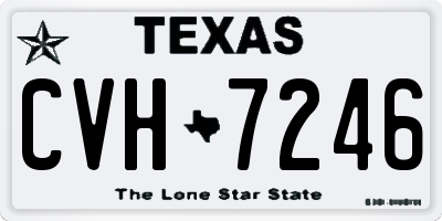 TX license plate CVH7246