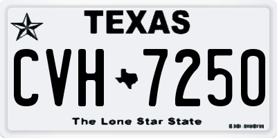 TX license plate CVH7250