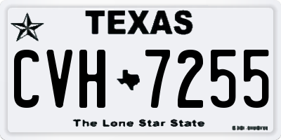 TX license plate CVH7255