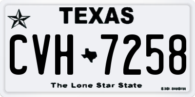 TX license plate CVH7258
