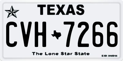 TX license plate CVH7266