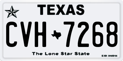 TX license plate CVH7268