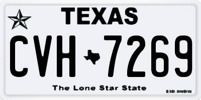 TX license plate CVH7269