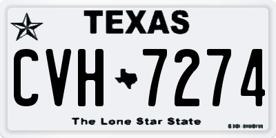 TX license plate CVH7274