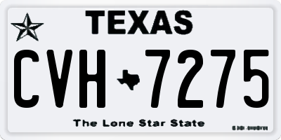 TX license plate CVH7275