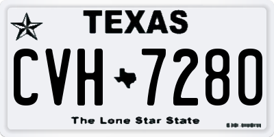 TX license plate CVH7280