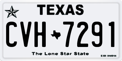 TX license plate CVH7291
